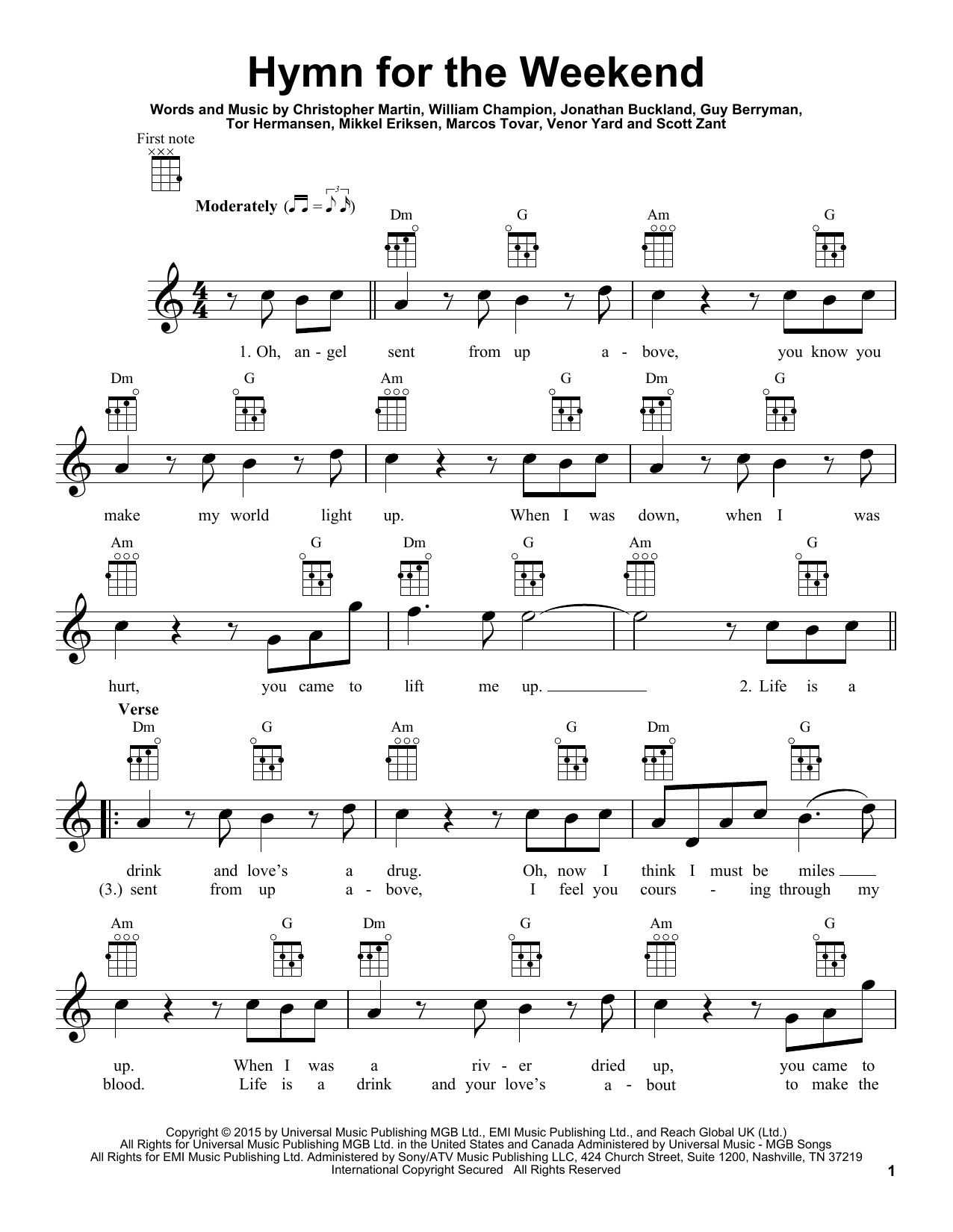 hymn for the weekend traduzione